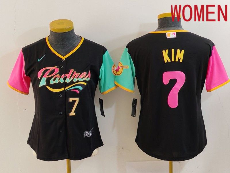 Youth San Diego Padres #7 Kim Black City Edition 2024 Nike MLB Jersey style 13